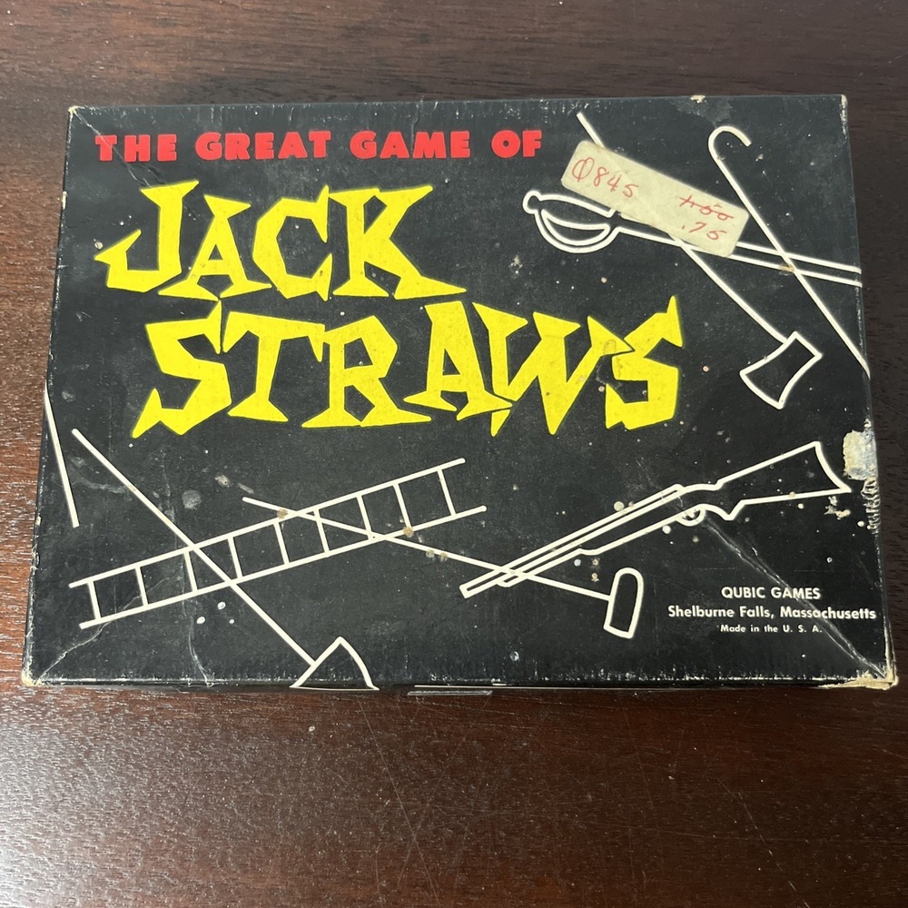 Vintage Qubic Games The Great Game‎ Of Jack Straws Made in USA